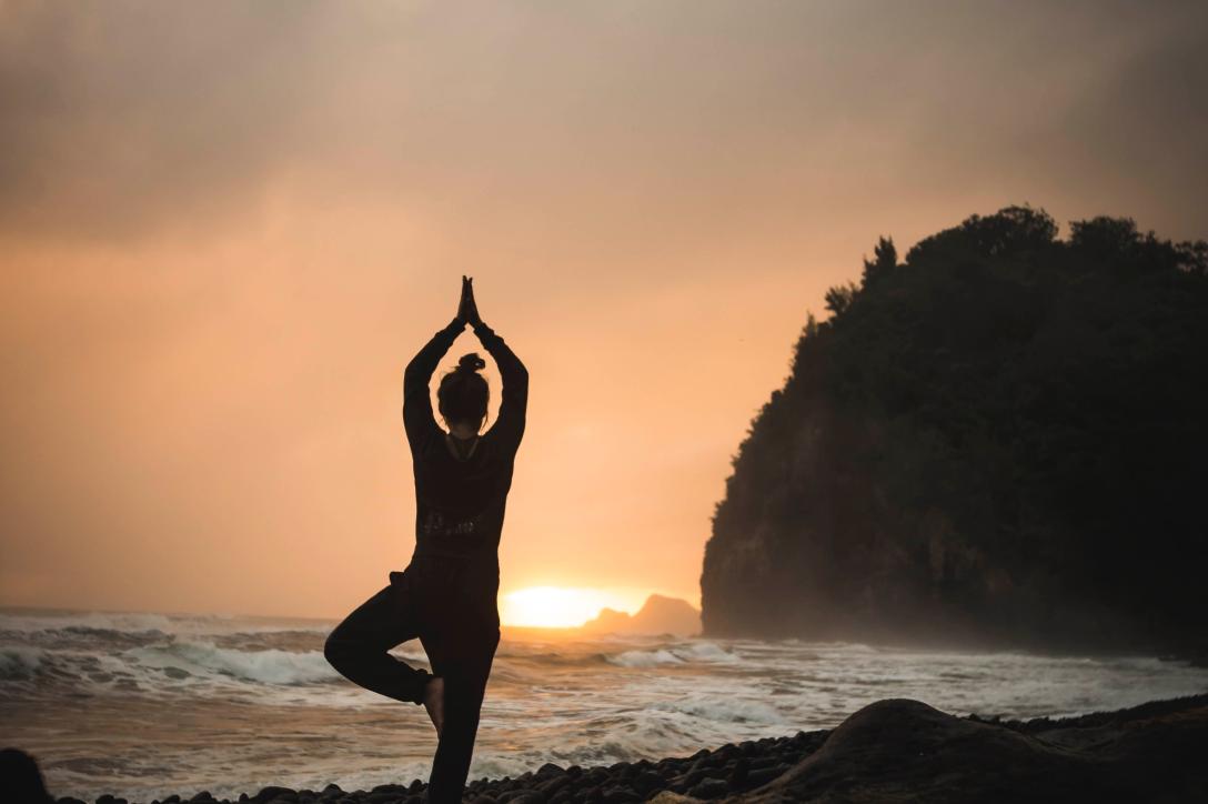 Girl doing yoga